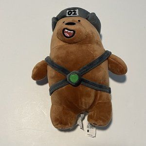We Bare Bears Cartoon Network Grizz Grizzly Bear Plush Stuffed Animal Miniso